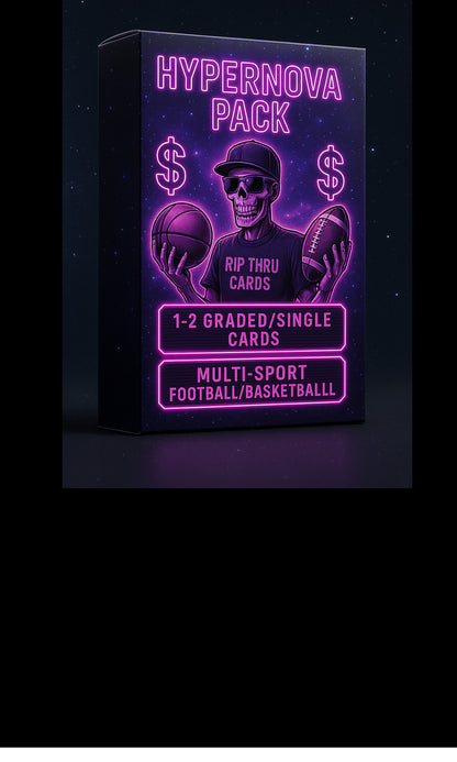 Hyper Nova Multi Sport Pack 1-2 Guaranteed Graded/Single Cards Per Sealed Pack